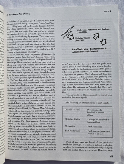 British Literature Teacher Edition with DVD by James Stobaugh (High School, NEW, 2005, Pbk, 360 pages, Broadman & Holman)