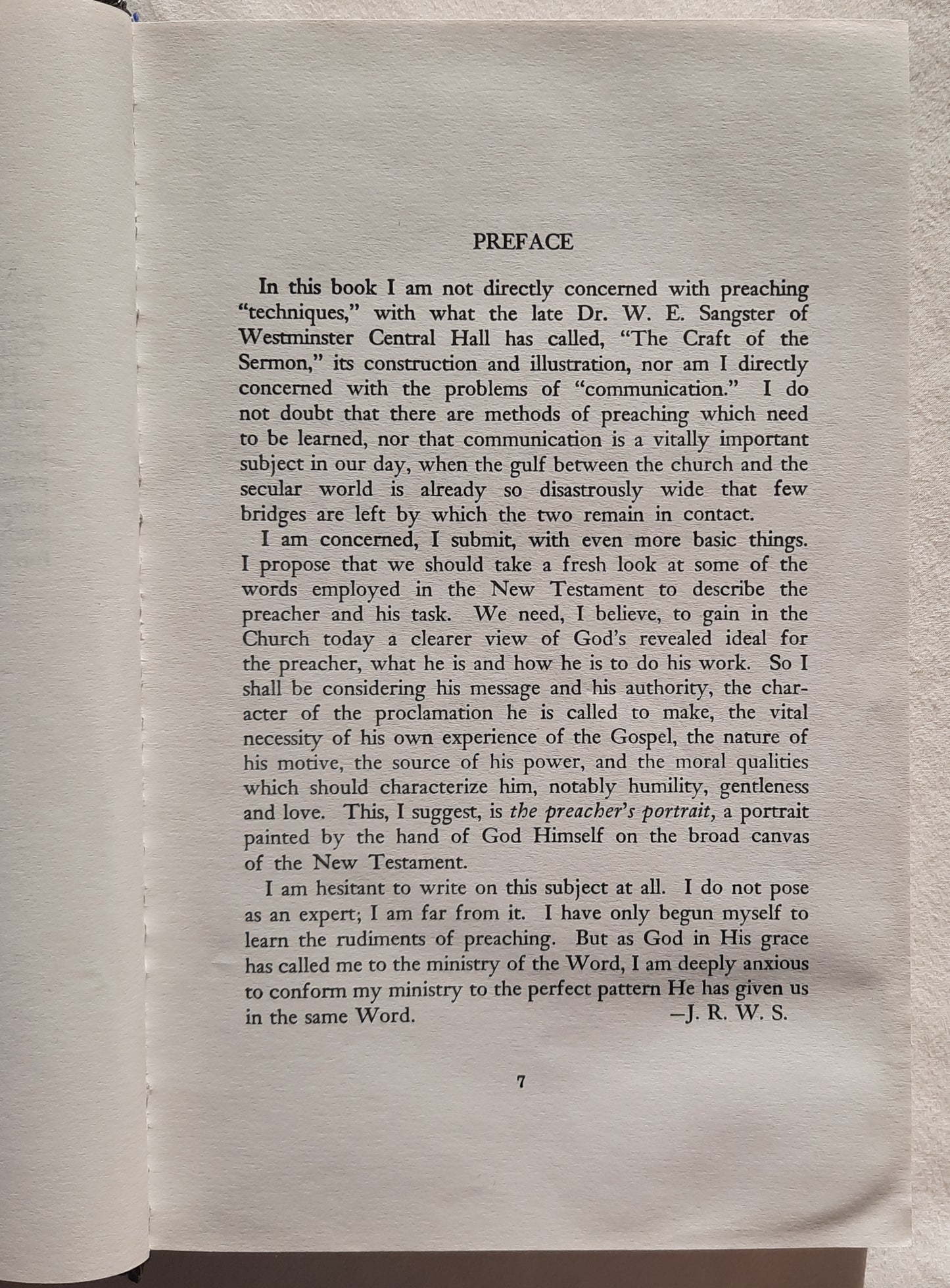 Biblical Preaching Today by John Stott (Good, 1961, HC, 351 pages, Wm. B. Eerdmans)