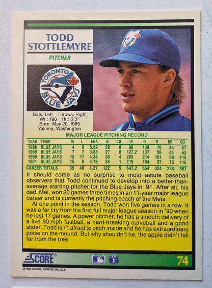 Bewertung '92 Bob Scanlan Pitcher Chicago Cubs #285 Baseballkarte Fast Neuwertig