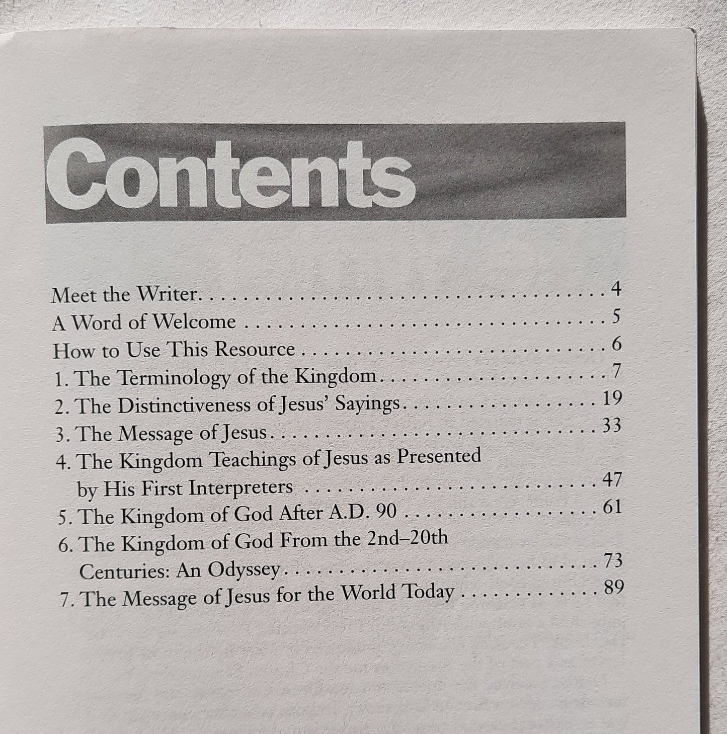 Kingdom Sayings of Jesus by Denise L. Stringer (Very good, 2003, PBK, 102 pages, Abingdon Press)