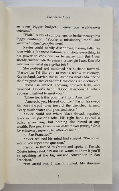 Continents Apart by Dana Sudboro (New, Pbk, 2010, White Rose, 347 pages, Limited Availability)