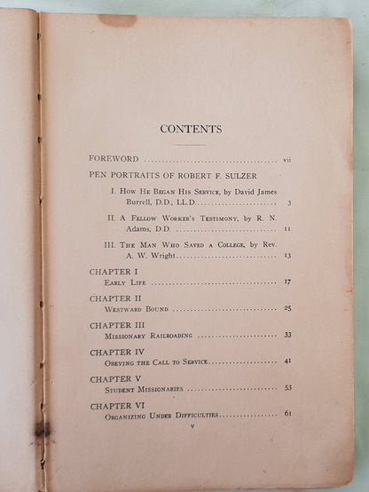 Planting the Outposts by Robert Frederick Sulzer (Acceptable, 1913, HC, 119 pages, The Presbyterian Board of Publication and Sabbath School Work)