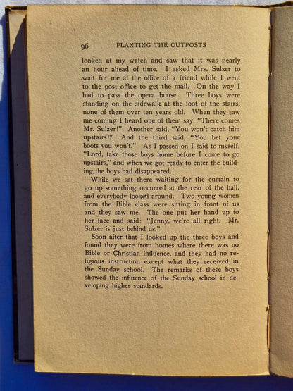 Planting the Outposts von Robert Frederick Sulzer (Akzeptabel, 1913, HC, 119 Seiten, The Presbyterian Board of Publication and Sabbath School Work)