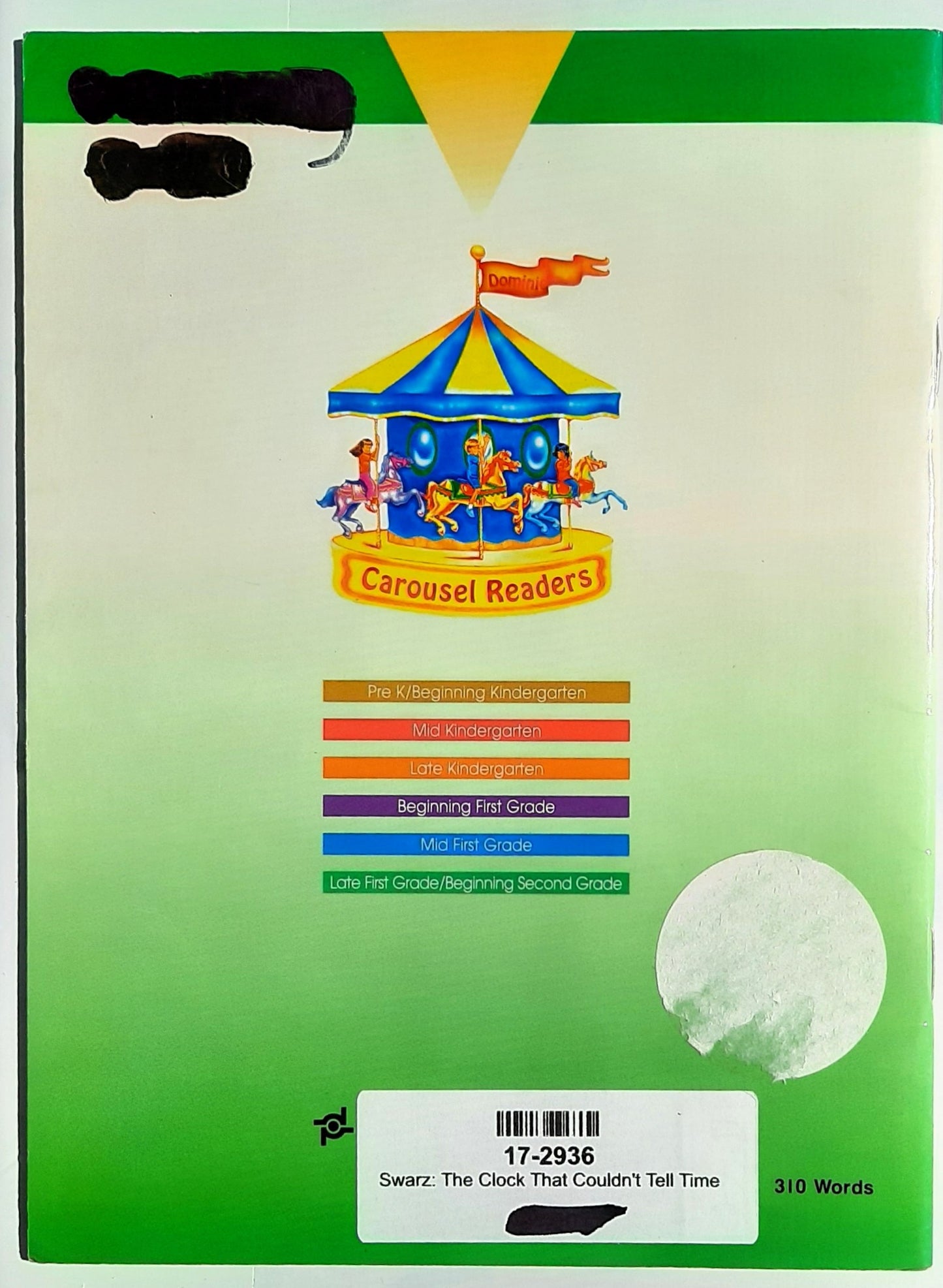 The Clock That Couldn't Tell Time by Stanley & Jan Swarz (Good, 2002, Pbk, 24 pages, Dominie Press)