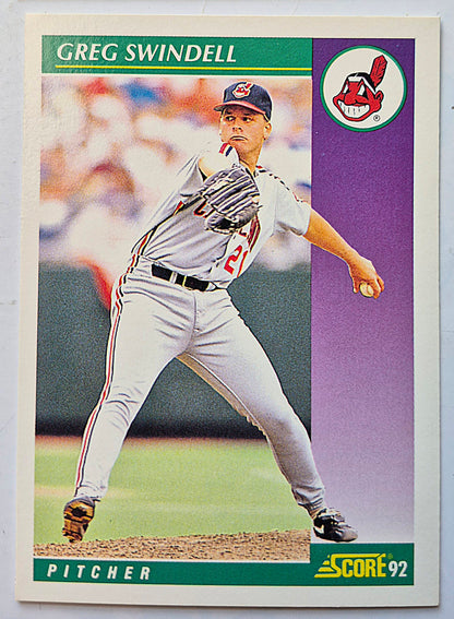 Swindell Greg Cleveland Indians Pitcher #371 Score '92 Baseball Card