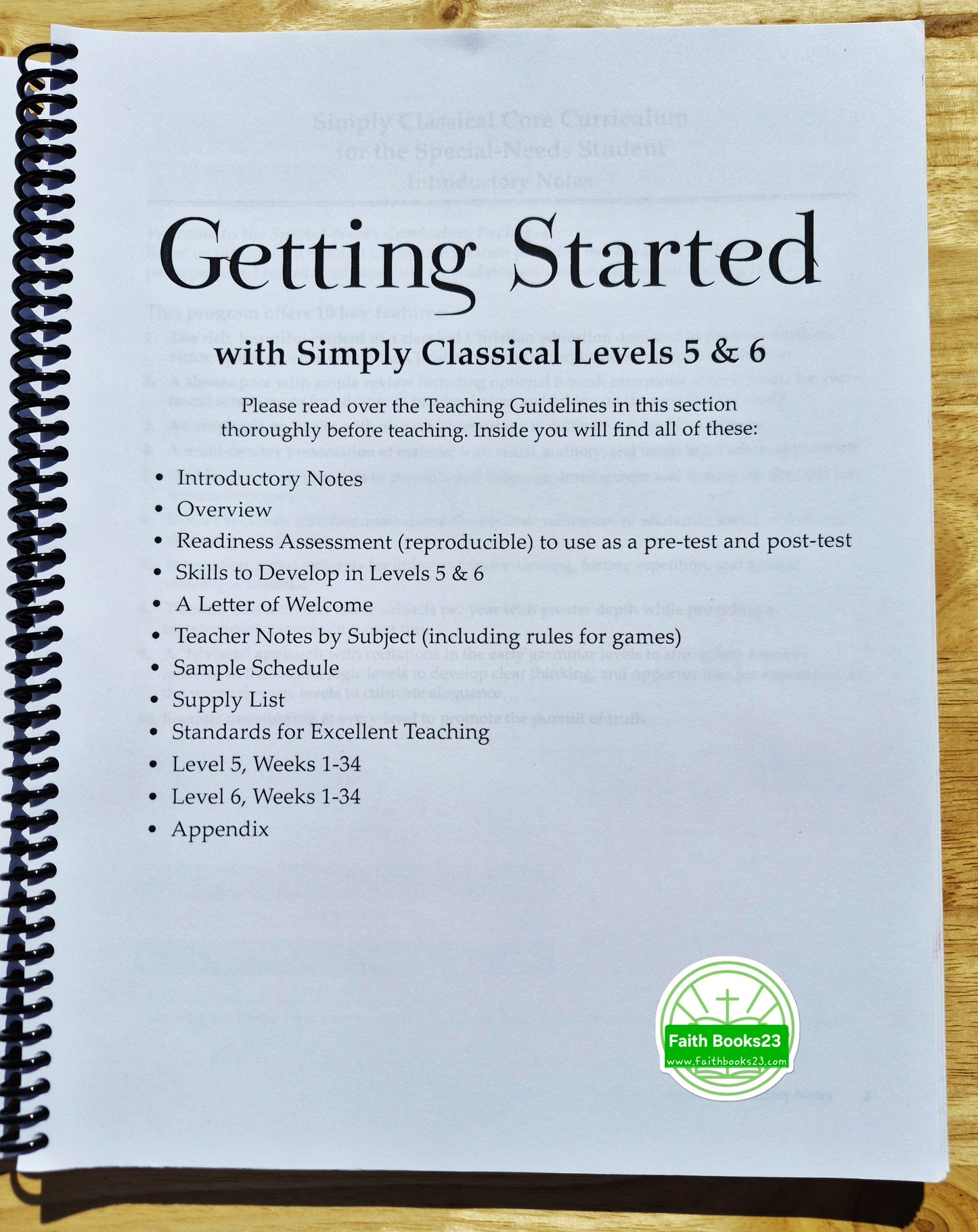 Simply Classical Curriculum Two-Year Pace Levels 5 & 6 [Grammar, Griechenland, Dankbarkeit] von Cheryl Swope (Neu, 2018, Spiralbindung, Memoria Press Special-Needs)