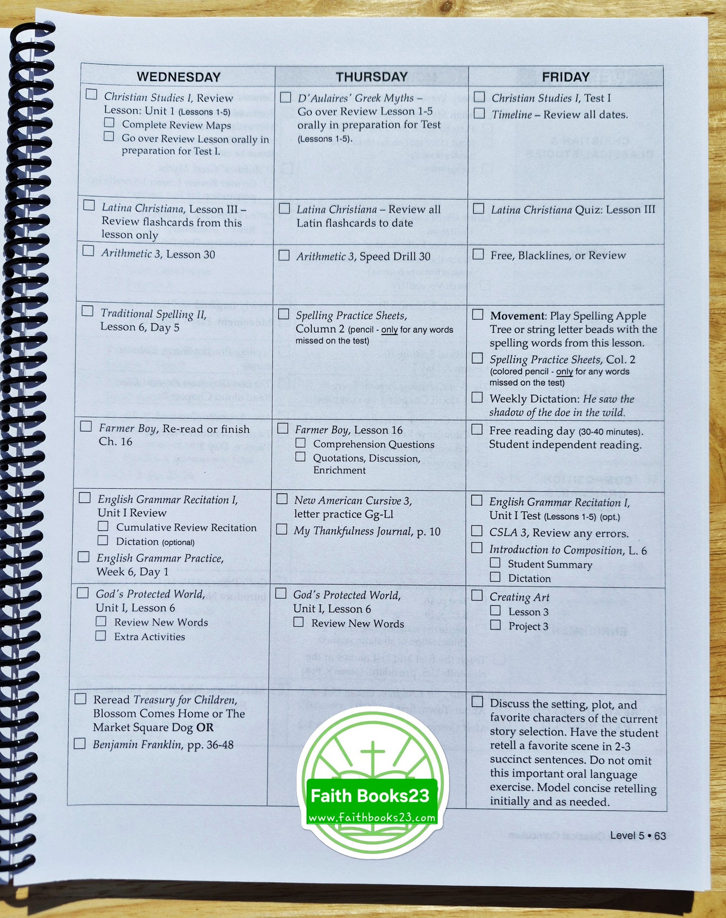 Simply Classical Curriculum Two-Year Pace Levels 5 & 6 [Grammar, Griechenland, Dankbarkeit] von Cheryl Swope (Neu, 2018, Spiralbindung, Memoria Press Special-Needs)