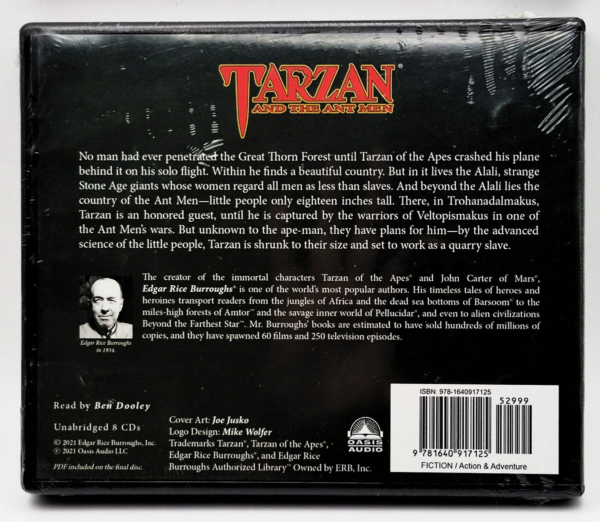 Tarzan und die Ameisenmenschen Hörbuch von Edgar Rice Burroughs; Ben Dooley (Neu, 2021, 8 CDs, Oasis Audio)