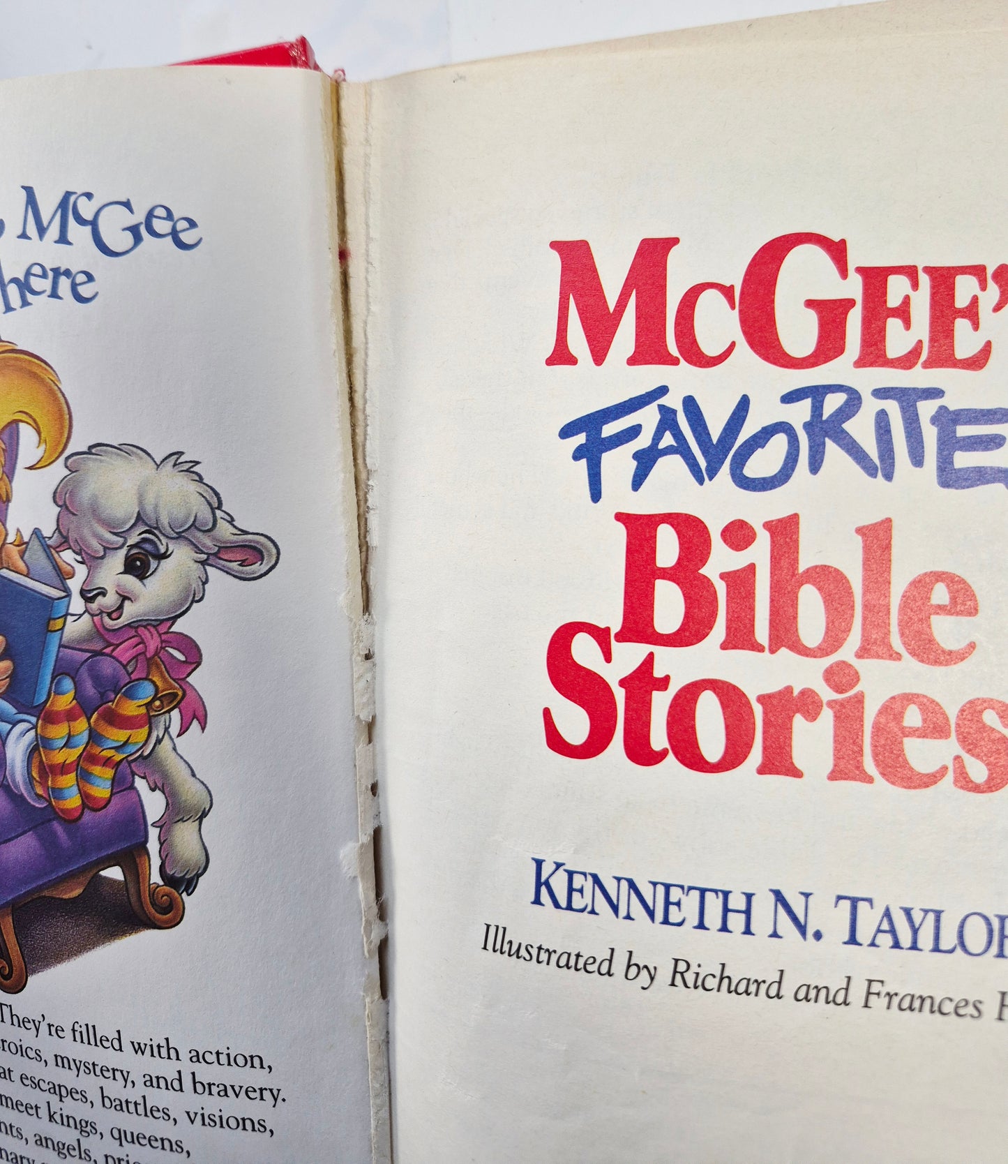 McGee and Me: McGee's Favorite Bible Stories by Kenneth N. Taylor; Richard Hook (Good, 1992, HC, 640 pages, Tyndale House)