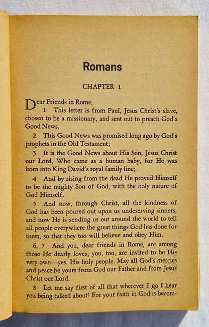 Living Letters: The Paraphrased Epistles Special Editon von Kenneth N. Taylor (Gut, 1963, TB, The Billy Graham Evangelistic Association)