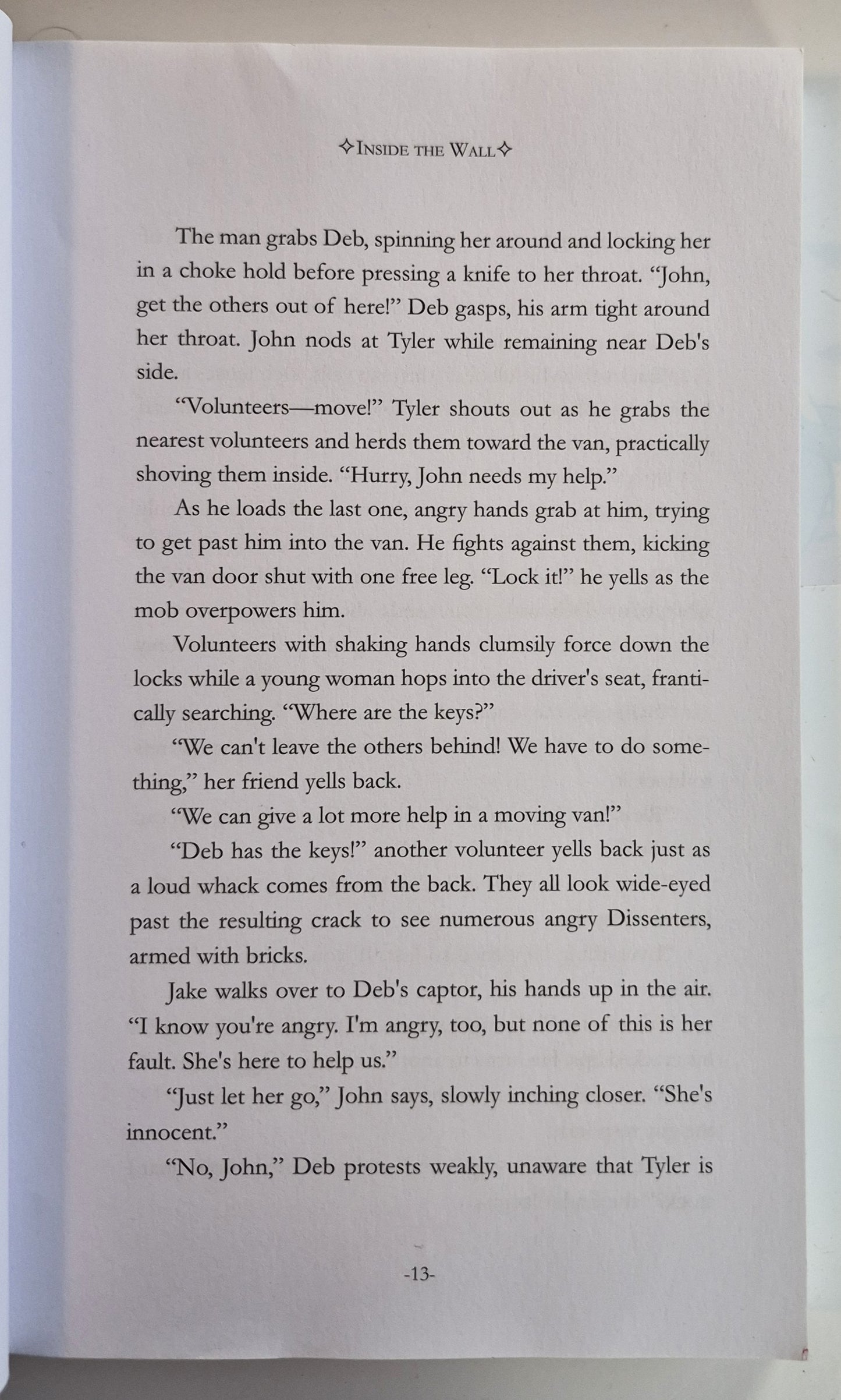 Desert: Inside the Wall by A. Tebbs (Very good, 2017, Pbk, 300 pages, Nightbird Books)