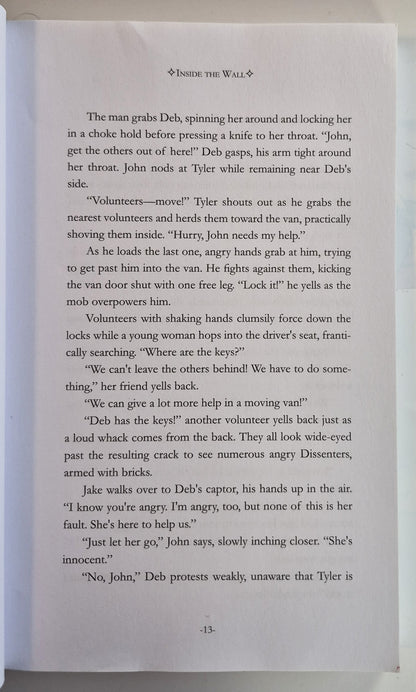 Desert: Inside the Wall by A. Tebbs (Very good, 2017, Pbk, 300 pages, Nightbird Books)