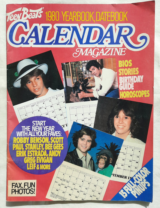 Teen Beat's 1980 Yearbook, Datebook Calendar Magazine (Very good-INTACT, 1979, Pbk, 48 pages)