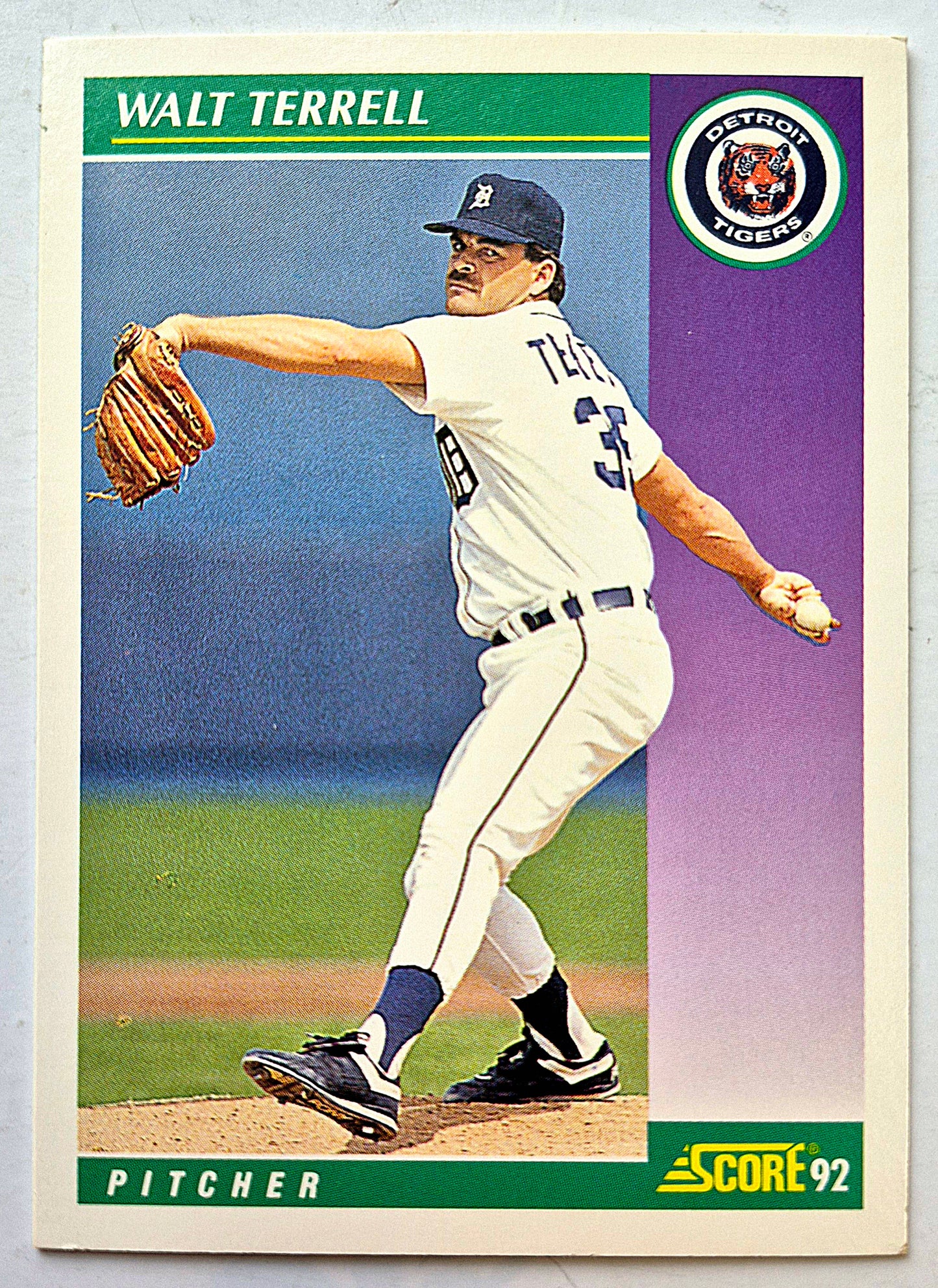 Bewertung '92 Bob Scanlan Pitcher Chicago Cubs #285 Baseballkarte Fast Neuwertig