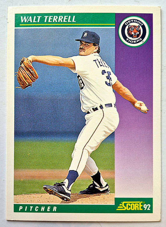 Bewertung '92 Bob Scanlan Pitcher Chicago Cubs #285 Baseballkarte Fast Neuwertig