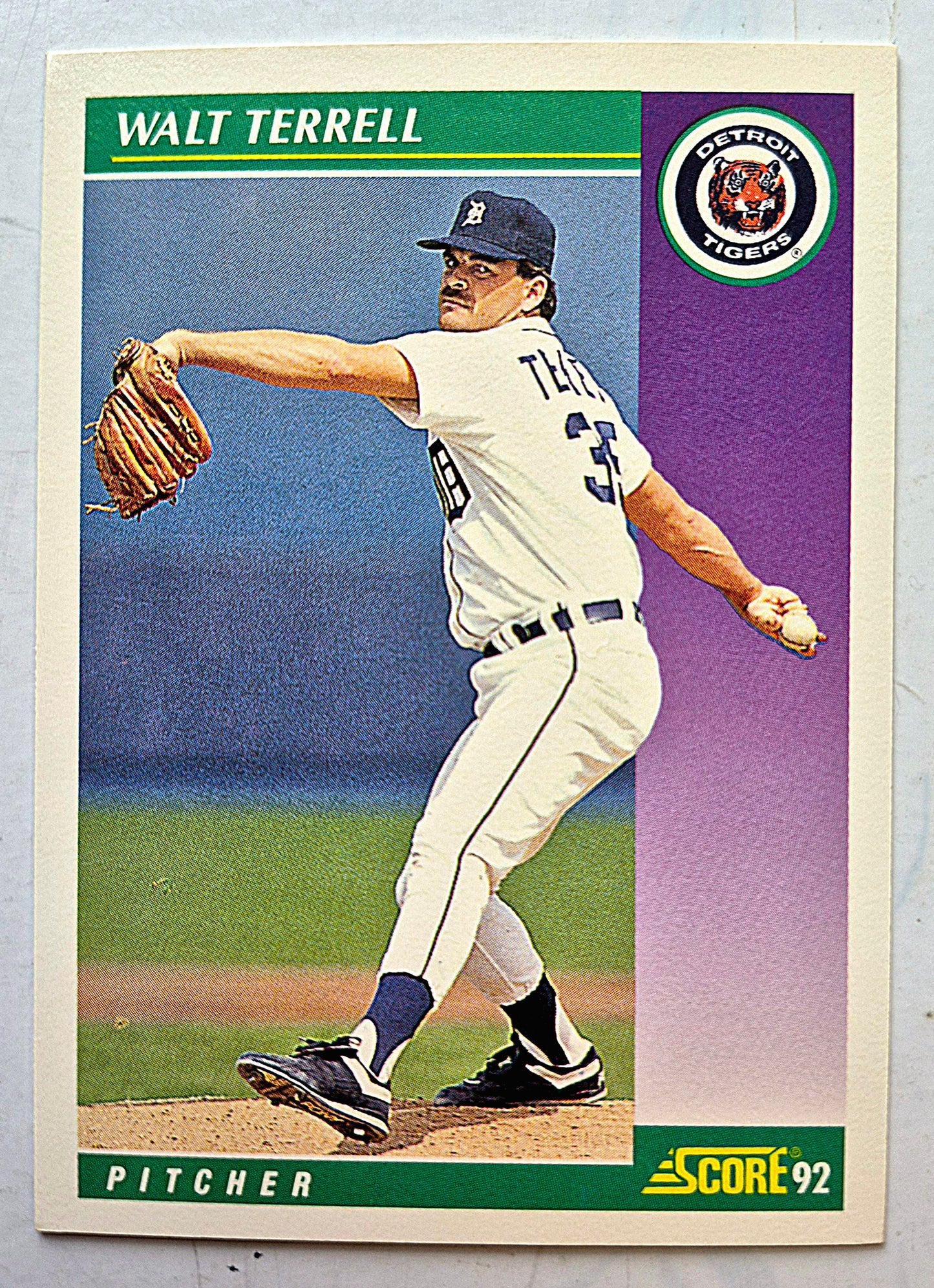 Bewertung '92 Bob Scanlan Pitcher Chicago Cubs #285 Baseballkarte Fast Neuwertig