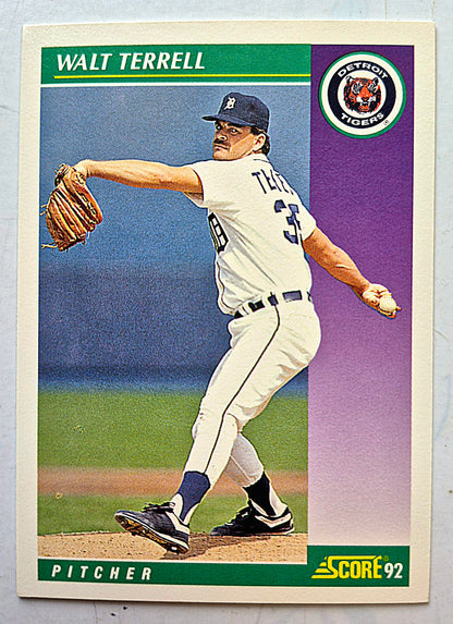 Bewertung '92 Bob Scanlan Pitcher Chicago Cubs #285 Baseballkarte Fast Neuwertig