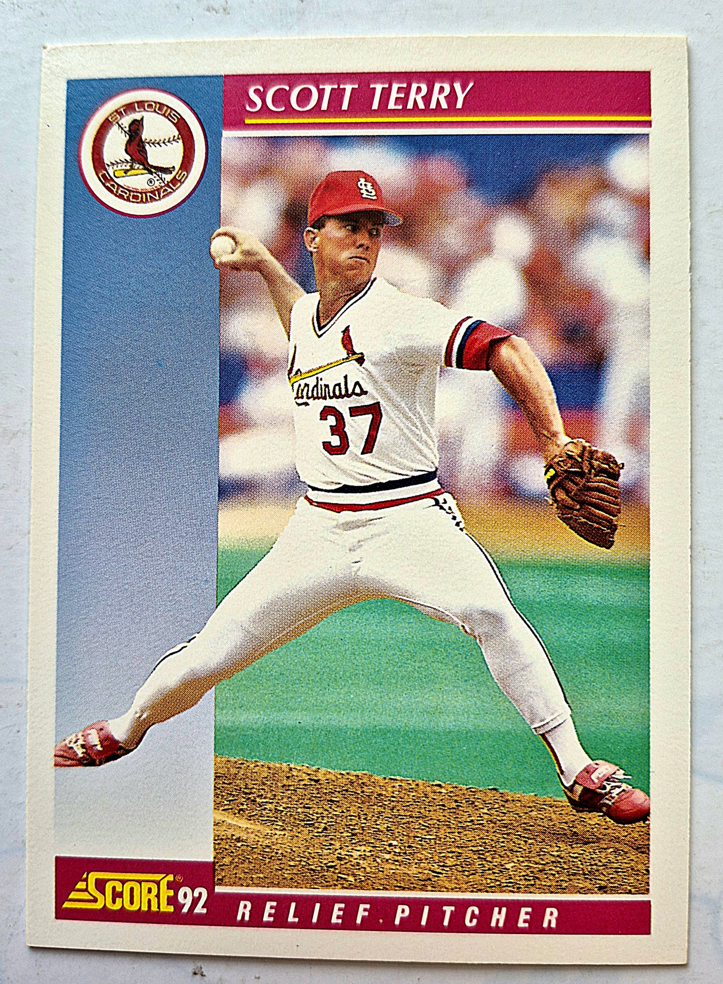 Bewertung „92 Milt Thompson St. Louis Cardinals Outfield #114 Baseballkarte Fast Neuwertig