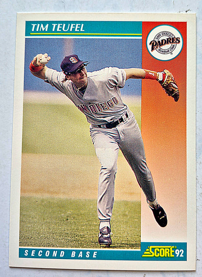 Teufel Tim San Diego Padres Second Base #234 Score '92 Baseball Card