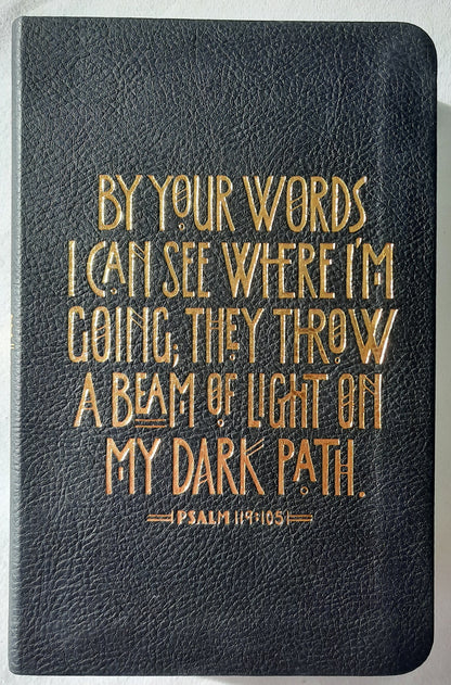 The Message Compact Bible (New, 2021, Black Leather-look, 1536 pages, NavPress)
