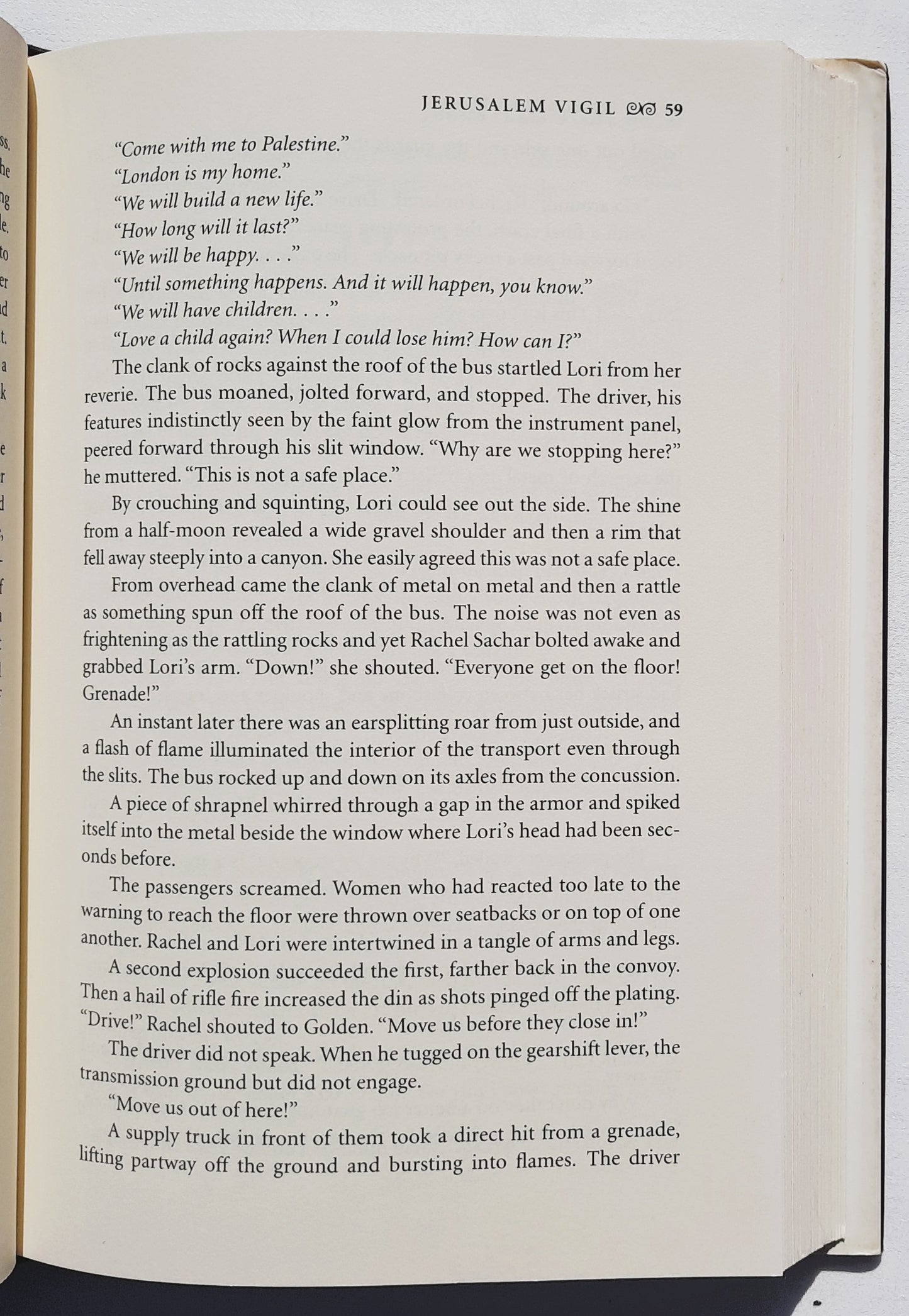 Jerusalem Vigil #1 by Bodie & Brock Thoene (The Zion Legacy, Very Good, 2000, HC, 322 pages, Viking)