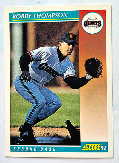 Thompson Robby San Francisco Giants Segunda Base #247 Tarjeta de Béisbol Score '92