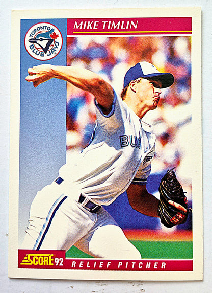 Timlin Mike Toronto Blue Jays Relief Pitcher #214 Score '92 Baseball Card