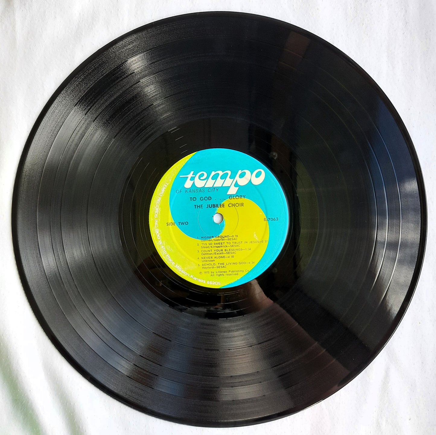 Tempo Singers of Kansas City to God...Glory Vinyl Record Album (Full-Length LP, Very Good, R-7063)