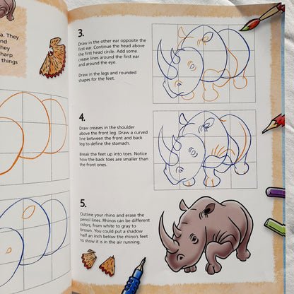 You Can Draw Wild Animals by Damien Toll (Very good, Pbk, 2005, Hinkler Books)