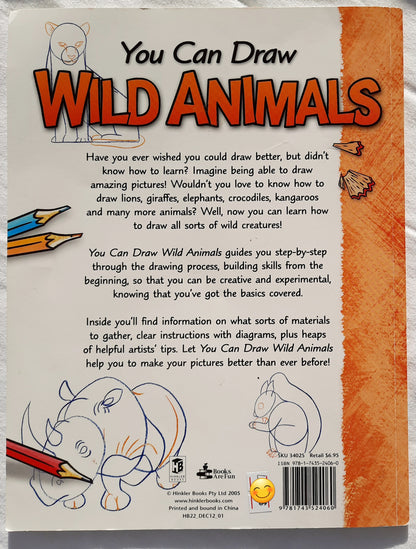 You Can Draw Wild Animals by Damien Toll (Very good, Pbk, 2005, Hinkler Books)