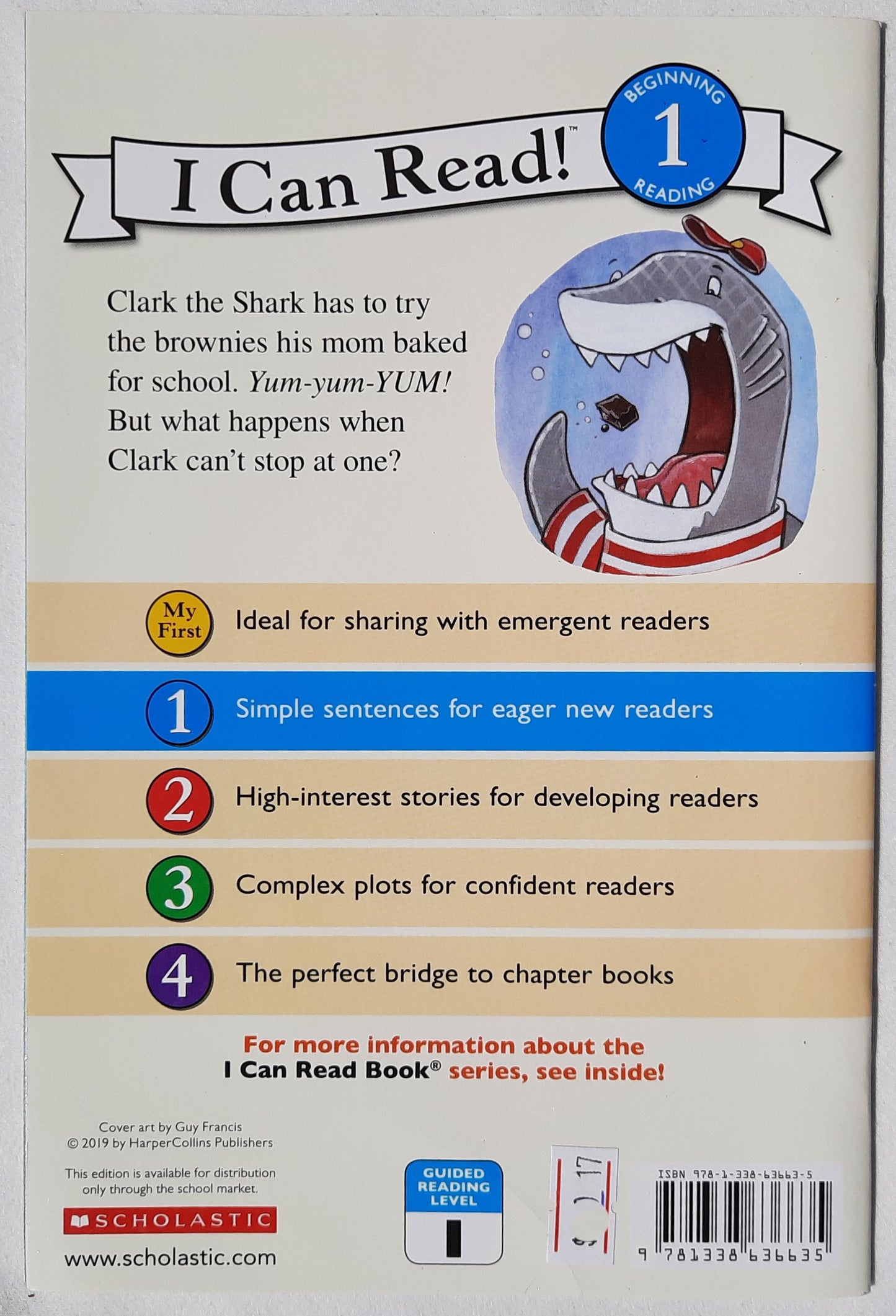 Clark the Shark Too Many Treats by Bruce Hale (Very good, 2020, Pbk, 32 pgs)