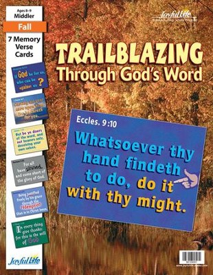 Abeka Trailblazing Through God's Word Memory Verse Cards (New)