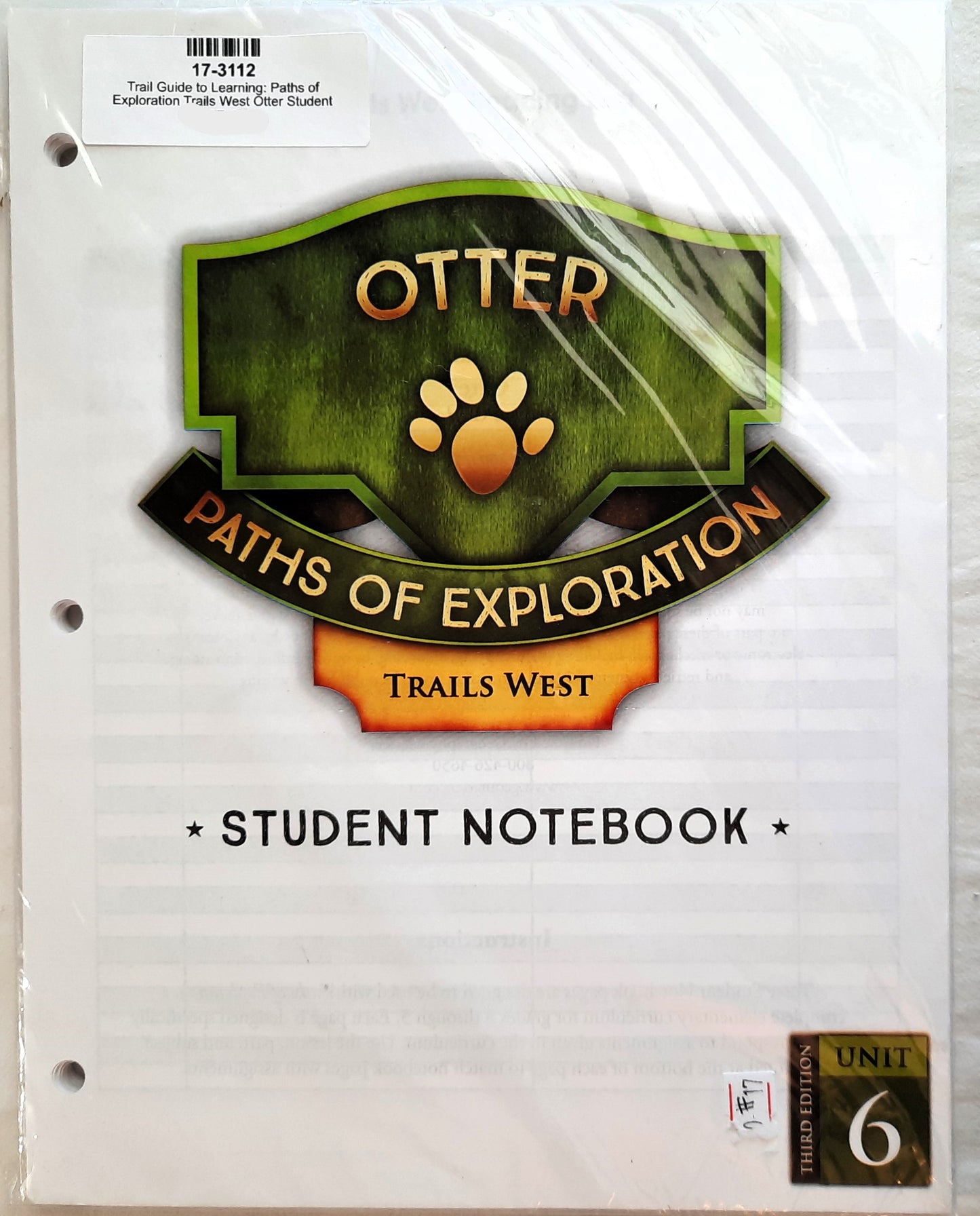 Trail Guide to Learning: Paths of Exploration Trails West 3rd Grade Unit 6 Otter Student Notebook (New, 2010, Pbk, 8.5"x11")