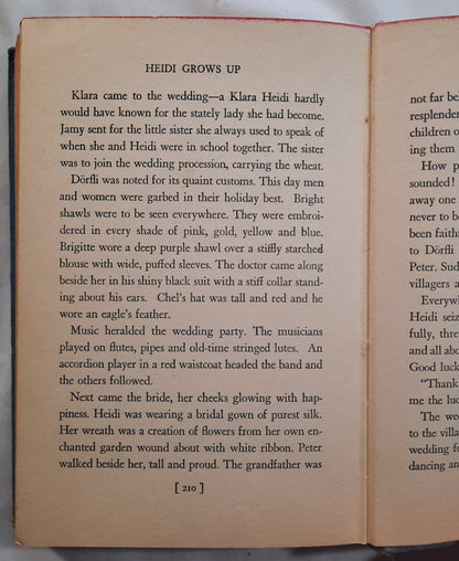 Heidi wächst heran von Charles Tritten (Gut, 1938, HC, 212 Seiten, Grosset & Dunlap)