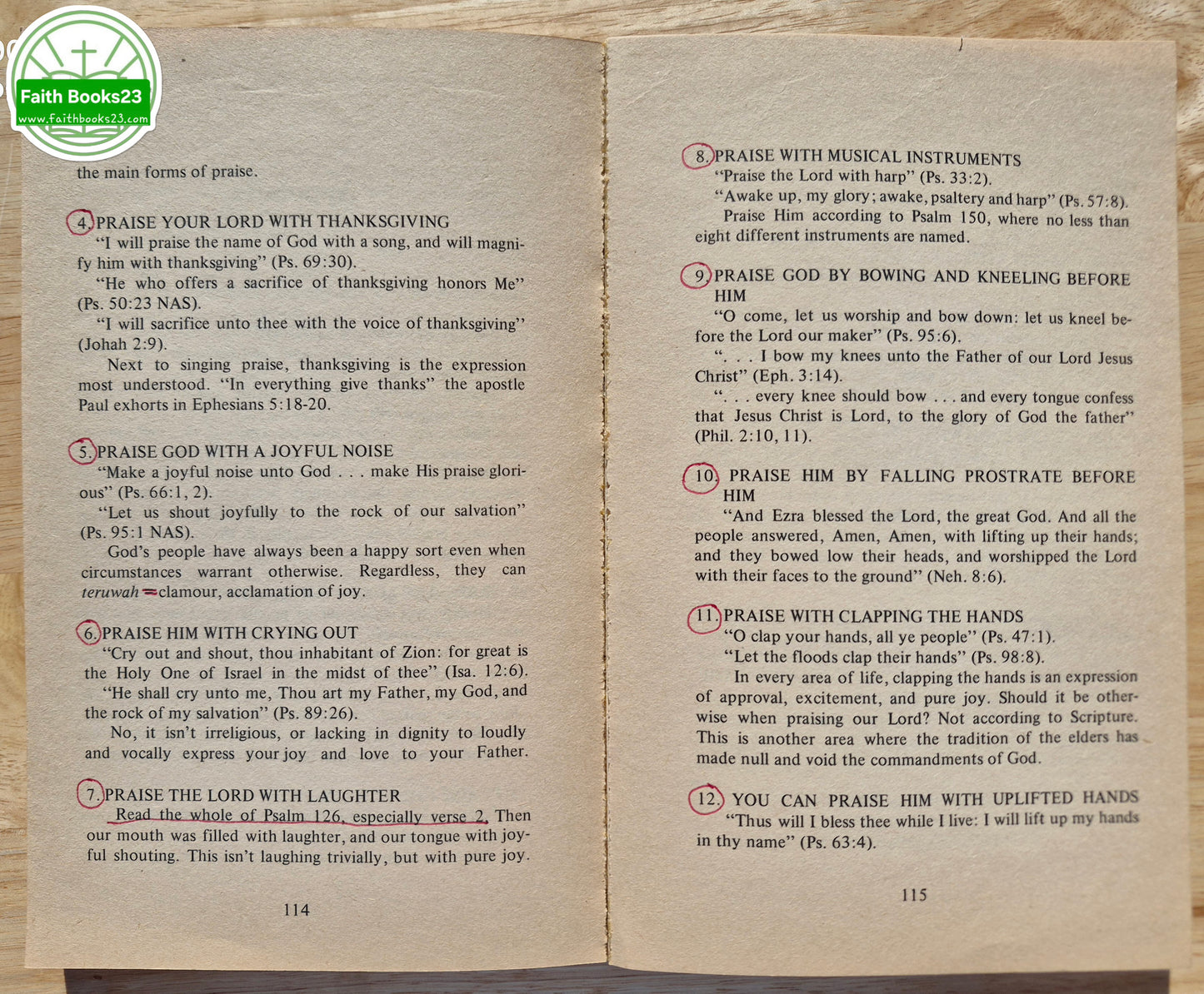 Lobt Gott: Glaube in Aktion! von Charles Trombley (Gut, 1978, Pbk, 123 Seiten, Fountain Press)