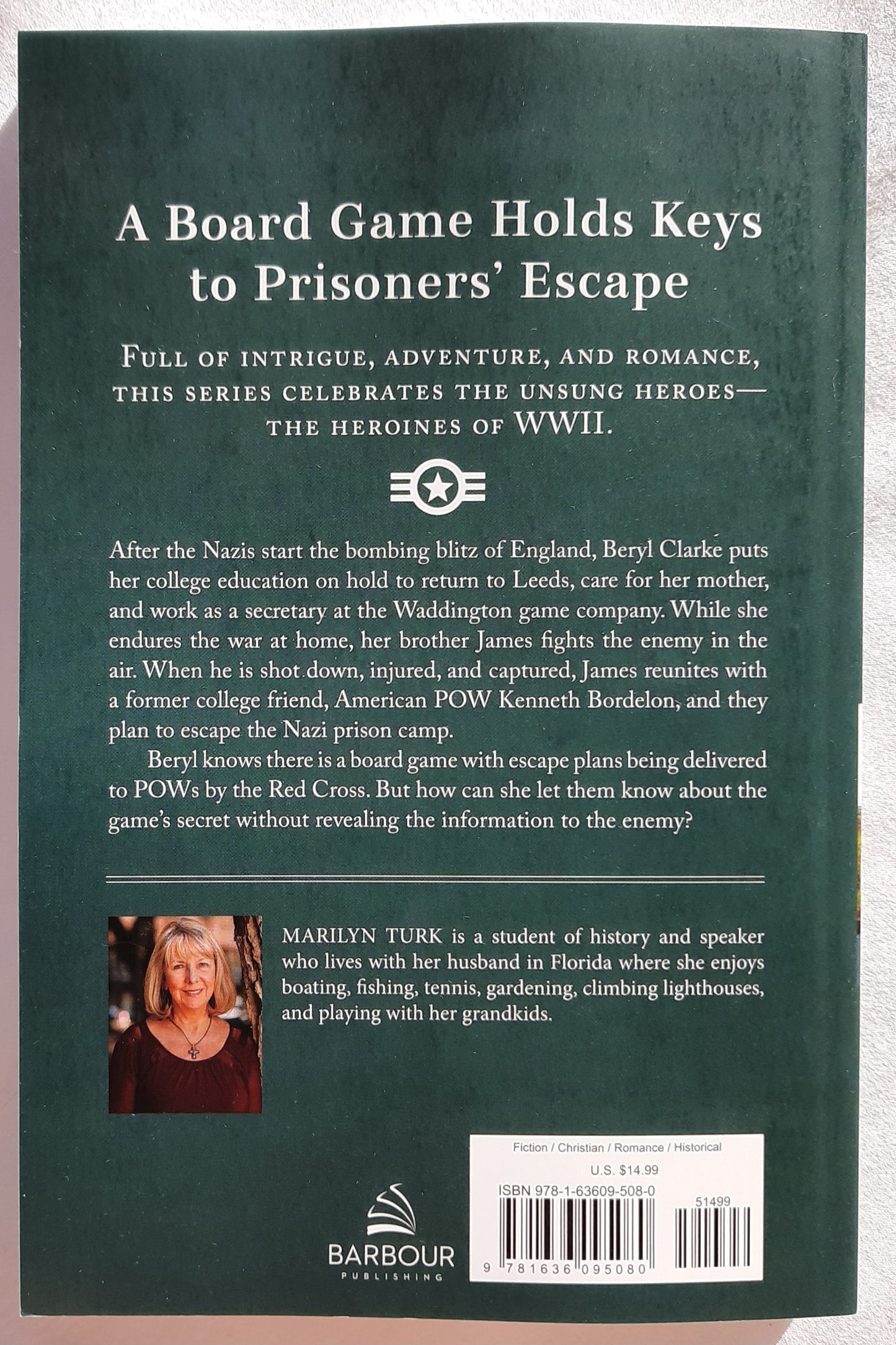 The Escape Game by Marilyn Turk (Heroines of WWII, New, 2023, Pbk, 255 pages, Barbour)