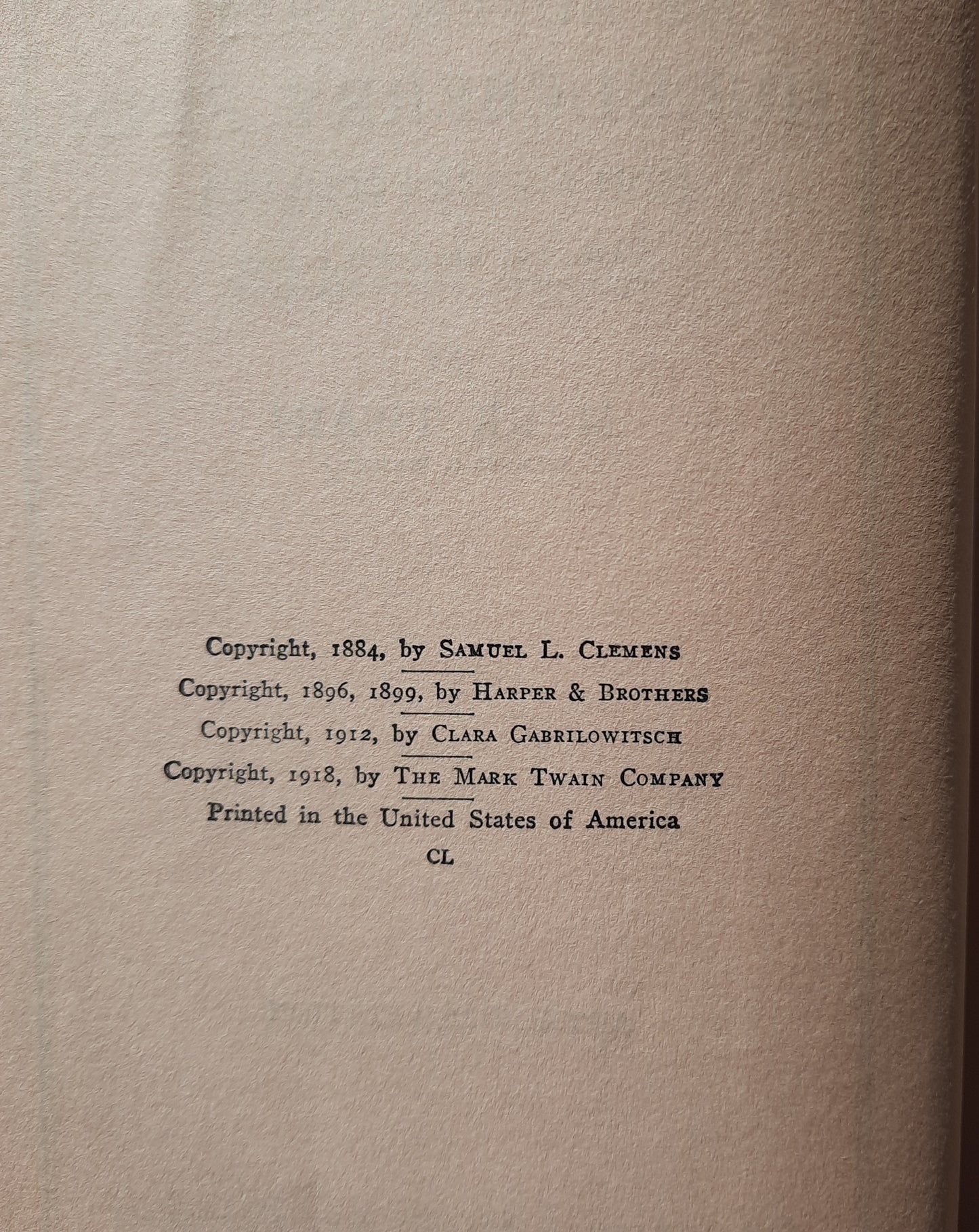 The Adventures of Huckleberry Finn by Mark Twain (Very good, 1918, HC, 405 pages, Grosset & Dunlap)