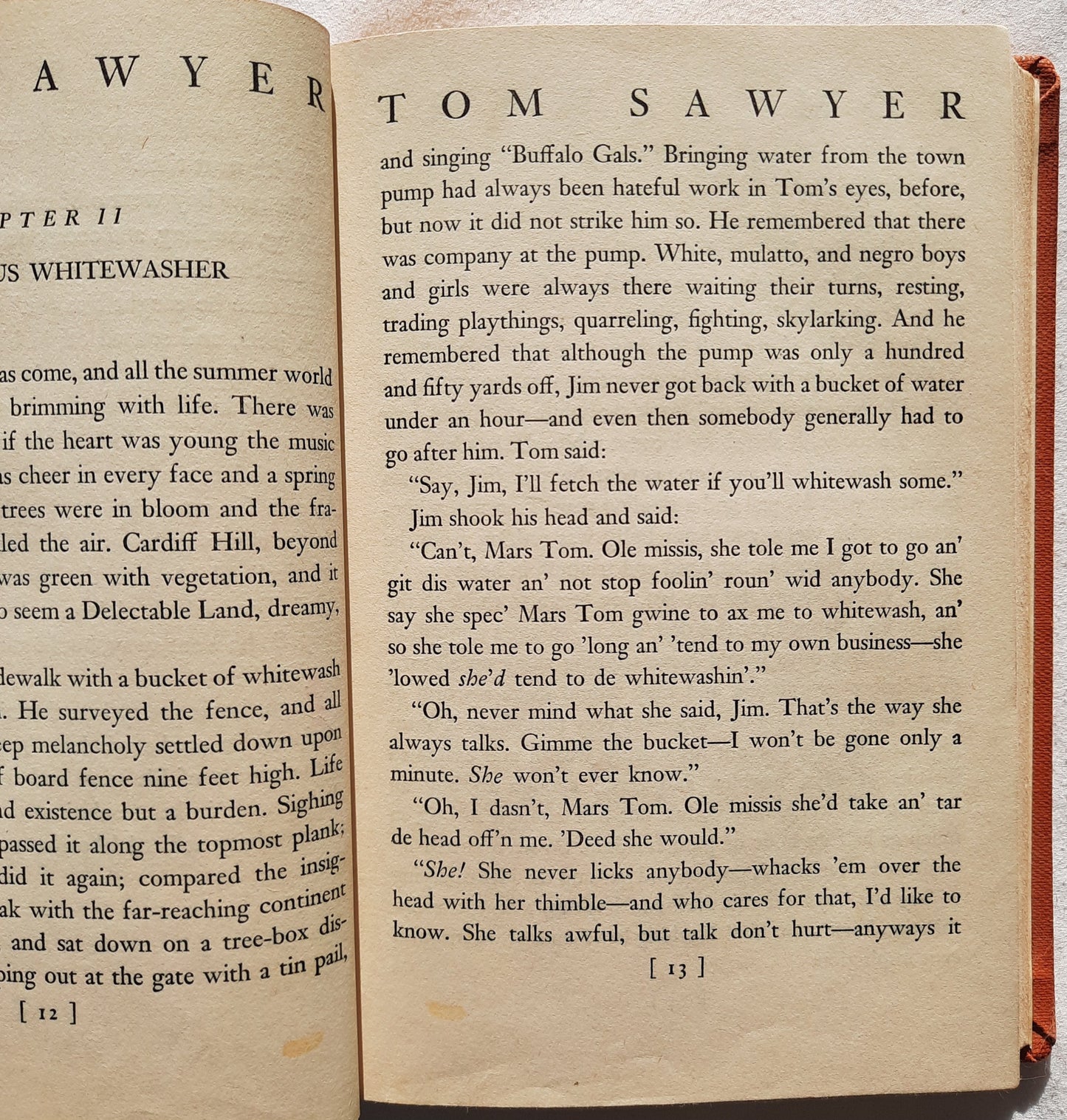 The Adventures of Tom Sawyer by Mark Twain; Worth Brehm (Good, 1938, HC, 307 pages, Harper & Brothers)