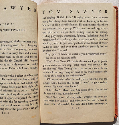 The Adventures of Tom Sawyer by Mark Twain; Worth Brehm (Good, 1938, HC, 307 pages, Harper & Brothers)