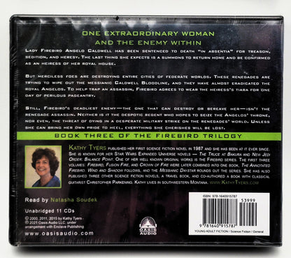 Crown of Fire #3 by Kathy Tyers; read by Natasha Soudek (Firebird series, Unabridged, 11 CD Audiobook, New, 2021, Oasis Audio)
