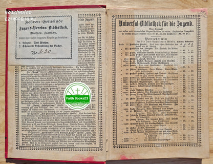 Universalbibliothek für Die Jugend: Tagebuch eines armen frauleins by Marie Nathusius (Akzeptabel, 1900, gebunden, Stuttgart)
