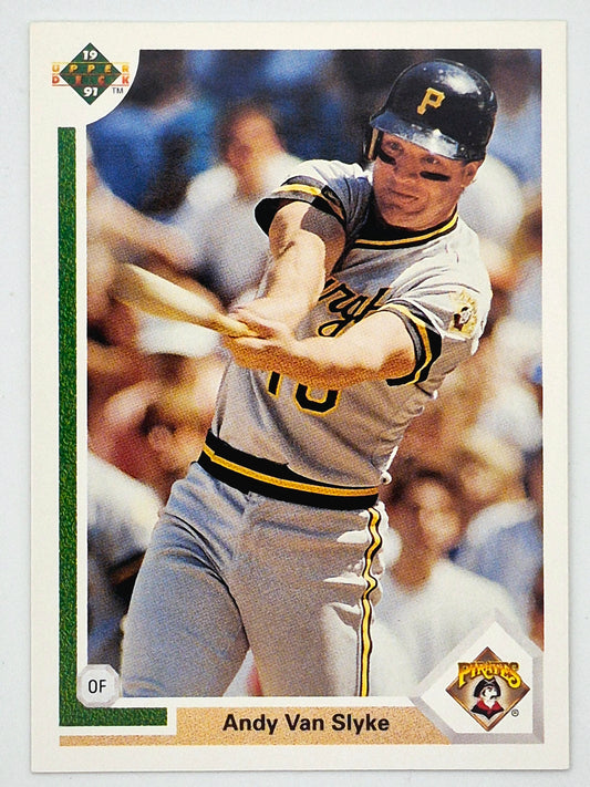 Van Slyke Andy Pittsburgh Pirates #256 Outfield Upper Deck 1991 Baseball Card
