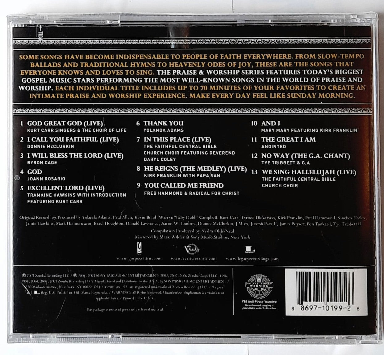 The Very Best of Praise & Worship Vol. 2 Christian Music Audio CD (Neu, 2007, Sony BMG)