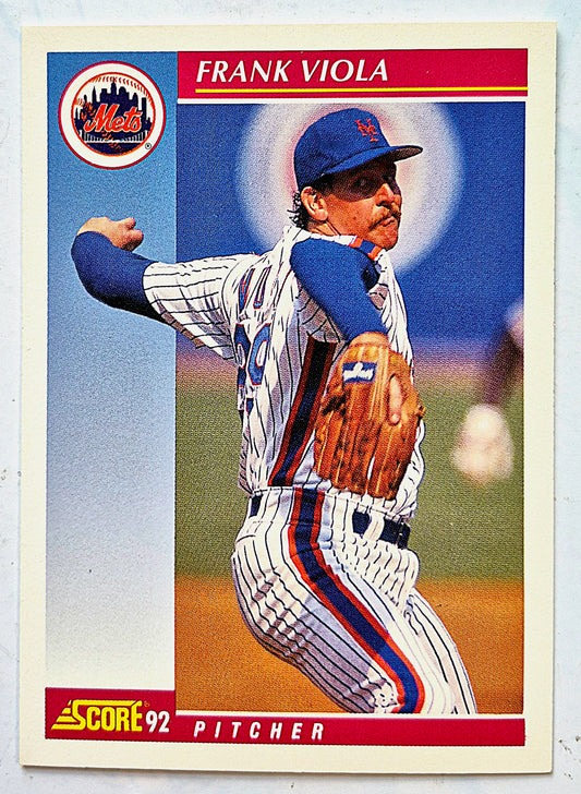Viola Frank New York Mets Pitcher #220 Score '92 Baseball Card)