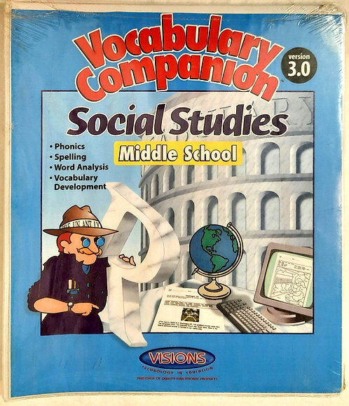 Vocabulary Companion Social Studies Middle School Version 3.0 Visions Technology in Education NEW, 2016