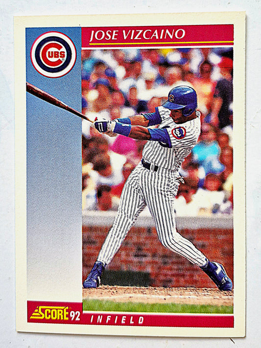Vizcaino Jose Chicago Cubs Infield #169 Score '92 Baseball Card