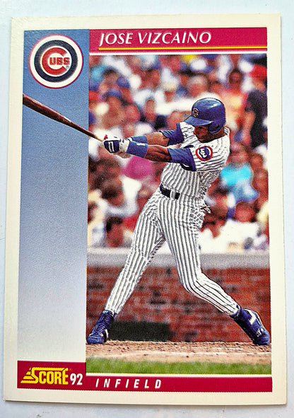 Vizcaino Jose Chicago Cubs Infield #169 Score '92 Baseball Card