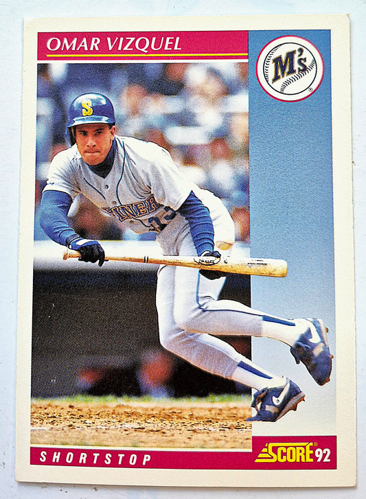 Vizquel Omar Seattle Mariners Shortstop #162 Score '92 Baseball Card