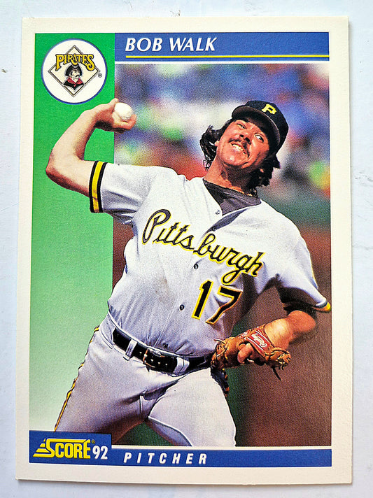 Walk Bob Pittsburgh Pirates Pitcher #54 Score '92 Baseball Card