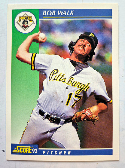 Walk Bob Pittsburgh Pirates Pitcher #54 Score '92 Baseball Card